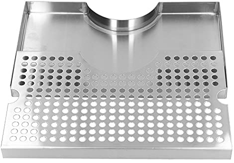 Bier Abtropfschale, Bierturm-Abtropfschale mit Abtropfschale Matte, Aufsatz-Abtropfschale, Mini-Kühlschrank-Abtropfschale ohne Abfluss, für Kegerator-Teile in der Hausbar