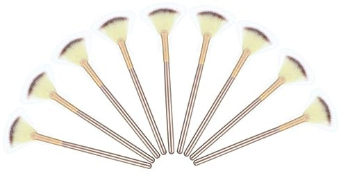 MUSISALY Kit De Maquillage Pinceau Contouring Pinceau Poudre Outil Cosmétique Éventail 9 Pinceaux