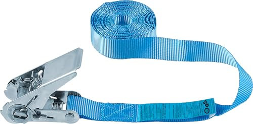 Connex Zurrgurt - Einteilig - 5 m x 25 mm - 800 kg maximale Belastbarkeit - Mit Klemmschloss, ohne Haken - Aus Polypropylen/Spanngurt/Ladungssicherung/Ratschengurt / B34437