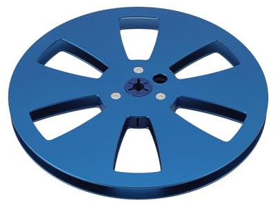Premium -Aluminiumlegierung 7 Zoll Leeres Bandrollen für Rollen zu Reel Twege Recorder - Take -up Rollen für Sounddeck mit 6 Löchern (BLACK) (SILVER) (GOLD) (BLUE)