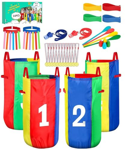 De Sacos, Juegos al Aire Libre, Suministros para Fiestas De Juego De Cuchara con Huevo para Niños Y Adultos En Festivales Familiares