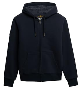 Superdry Borg Lined Full Zip Sweatshirt M Blue