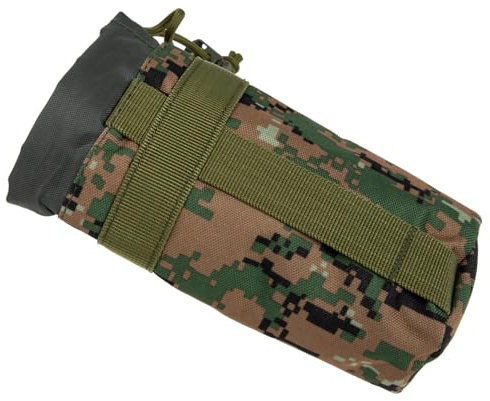 GANAZONO Borsa Termica per Borraccia Sportiva in Nylon Camouflage Isolante Antiscivolo e Leggera e Protettiva per Escursioni Outdoor Trekking e Ciclismo