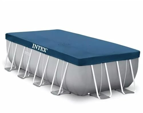 INTEX 12229 Abdeckung für rechteckigen Pool 488 × 244 × 107 cm – Passend für Prism Frame Pools 549 × 274 cm – Schutzabdeckung gegen Schmutz, Blätter & Verdunstung