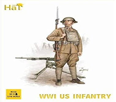 Hat Figures - WWI US Infantry - HAT8112