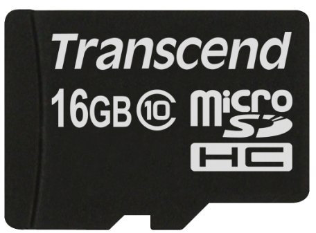 Transcend Carte Mémoire microSDXC 16 Go Classe 10 (Premium) TS16GUSDHC10