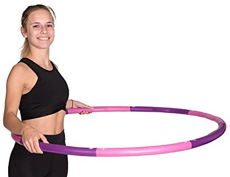 HOOPOMANIA Light Hoop [1,2 kg] Hula Hoop Reifen Erwachsene in pink Hulahoop zum Abnehmen