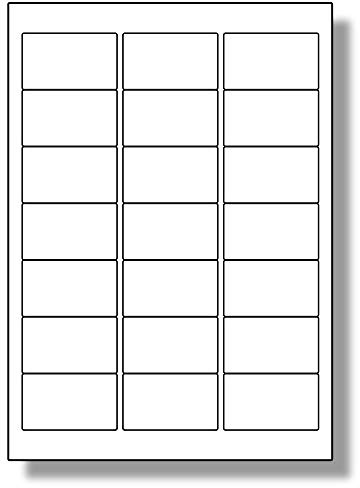 Label Planet® 21 Per Page/Sheet 5 Sheets (105 Transparent Sticky Labels) Clear Gloss Polyester A4 Glossy Premium Printable Stickers, 63.5 x 38.1MM LP21/63 GCP, Multi-Purpose