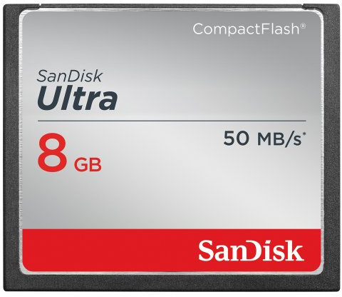 Sandisk Ultra Compact Flash Memory Card - 8 GB 50 MB/s (SDCFHS-008G-J35)