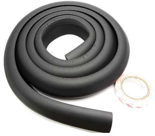 AKORD® 2 METRE Safety Edge Protection for Child/Baby/Kid/Toddler - Cover Furniture Corners/Edges - Baby PROOFING (Black)