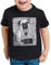 style3 Pug Tattoo T-Shirt für Kinder mops Hund Gangster Rock Motorrad Tattoed Biker usa, Farbe:Schwarz, Größe:140