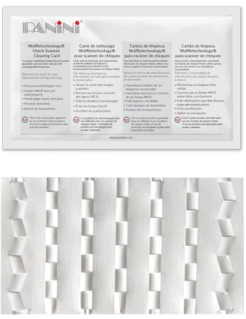 Waffletechnology Cartes de Nettoyage Panini Check Scanner avec (15 Cartes)