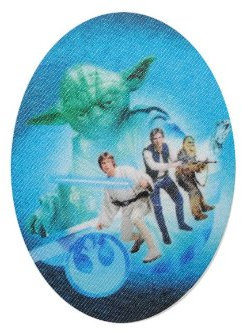 alles-meine.de GmbH Star War Yoda 8 cm * 11 cm Bügelbild Aufnäher Applikation The Clone Wars Starwars Flicken Figuren