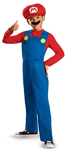 Disguise Nintendo Super Mario Brothers klassisches Jungenkostüm: Mario