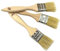 POL-BRUSH Flat Paint Brushes Set - Professional Multipurpose Flat Paint Brush - Good for Walls, Ceiling Paint, Fence, Shed, and Decking - Precision Cutter Brush – 3 pcs Size 1,41” (36 mm)
