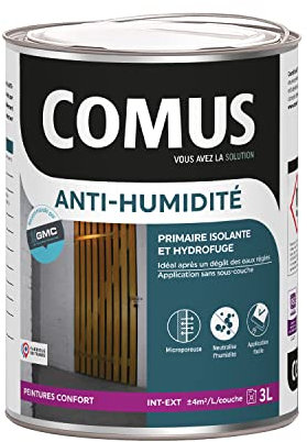 PEINTURE ANTI-HUMIDITE 3L - Primaire et finition hydrofuge - COMUS