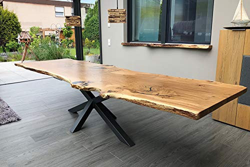 KTC Tec Kreuzgestell schwarz matt GX80x80 Tischgestell Küchentisch Esstisch Tischuntergestell X-Gestell einteilig