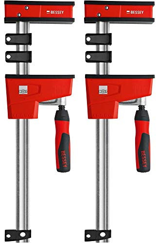 Bessey - K-BODY REVOlution 12 Parallel Clamps with Composite Plastic Handle and 3-3/4-In. Throat Depth - 2-Pack