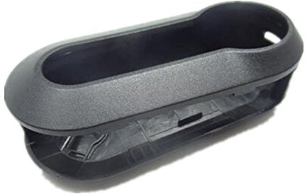 Happyit plastica auto Shell chiave per Fiat 500 panda punto Bravo 3 pulsanti del telecomando accessori Nero