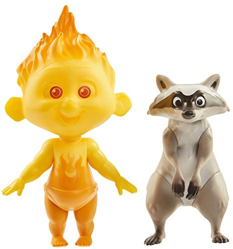 Jakks Pacific- Incredibles Jack y Mapache Figuras, Multicolor, Talla única (74950-11L)