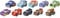 Mattel Disney Pixar Cars - Mini Racers Derby Racers Serie 10er-Pack Kleine Metall-Autos aus dem Film, Spielzeug ab 3 Jahren, Modell sortiert GKG08