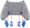 eXtremeRate Lofty Remap & Trigger Stop Ersatztasten Kit für Xbox One S/X Controller, Ersatz Rücktasten Back Buttons Paddles&Trigger Lock Knöpfe Zubehör Set-Lila Blau