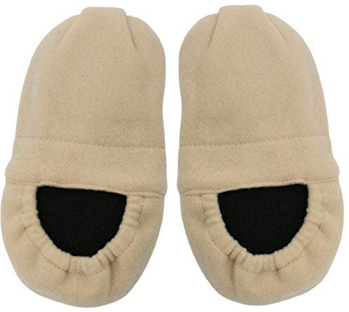 Rammento Pantuflas térmicas para microondas para mujer y hombre, talla de zapato 4-6, calcetines para microondas, calentadores de pies unisex, zapatos de casa acogedores, pantuflas de semillas con