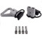 175 Amp 2 pièces connecteur de batterie 175A connexion rapide déconnexion + 1 pièce 175A amp poignée connecteur d'alimentation de batterie + 2 pièces couvercle anti-poussière (Gris, 1/0 Awg)