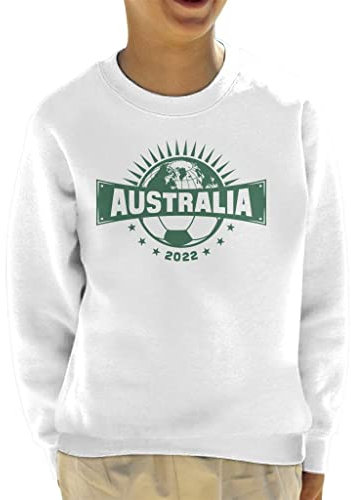 All+Every Australia World Football Globe Kid's Sweatshirt White