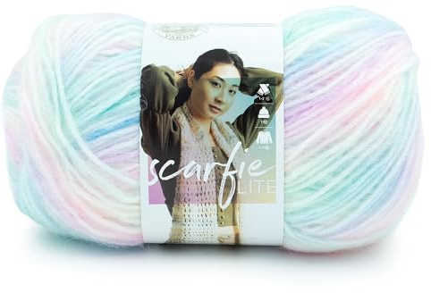 Lion Brand Yarn 827-603F Scarfie Lite Garn, Wollmischgewebe, Seeglas, 1 Pack
