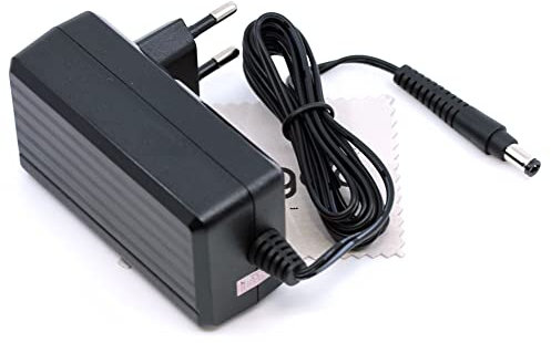 Ladegerät passend für Rowenta X-Pert Essential 260 RH7329WO Air Force 360 RH9051WO RH9057WO RH9059WO RH9079WO RH9081WO (Ersetzt RS-RH5664 SSC-290075EU) Ladekabel Staubsauger mit mungoo Displayputztuch