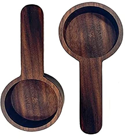 2 Pièces Cuillère à Mesurer En Bois, Cuillère Doseuse En Bois, Cuillère Doseuse à Café, Cuillère à Café En Bois, Cuillère à Doser Graduée Pour Mesurer Le Café Lait En Poudre Farine Feuille De Thé