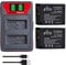 Pickle Power 2Pcs LP-E17 Battery and Charger for Canon EOS R100, R10, R50, 750D, R8, Rebel T8i, T7i, SL2, M6 Mark II, RP, M3, M5, M6, T6i, 760D, 77D, 200D, 250D, 800D, 850D, SL3