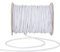 2mm Wide Round Elastic Cord for Sewing Crafting Waistbands Black White - Perfect for Wig Bands Strap Mask Making Dressmaking Accessories Altering Fitting DIY Craft by Discount Fabrics LTD (White,1m)
