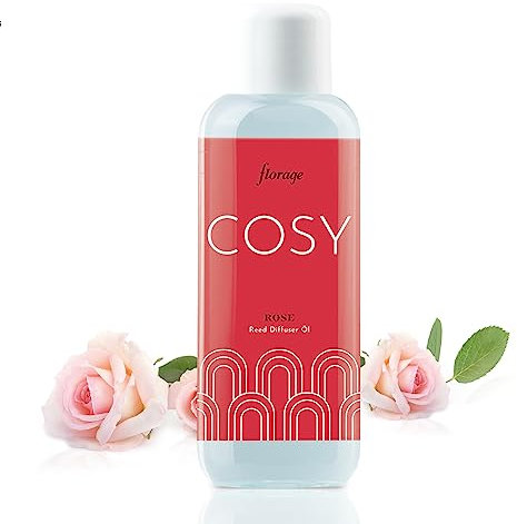 florage Raumduft Nachfüllflasche 500ml ROSE für Reed Diffuser Duftstäbchen, Aroma Nachfüller für Stäbchen, Nachfüllpack für Lufterfrischer zum nachfüllen, Raumerfrischer refill