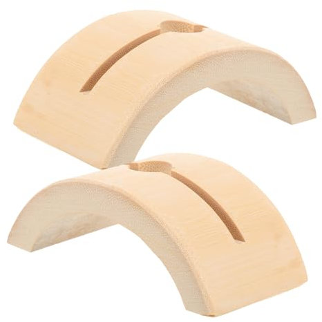 Cabilock 2 Pièces ventilateur support en bois porte-éventail chinois présentoirs Etagère d'exposition étalage d'éventails chinois affichage du ventilateur Ménage étagère éventail en bambou