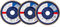Bosch Set di 3 dischi abrasivi professionali X431 standard per metallo (per acciaio, ghisa, lamiera d'acciaio, dritta, Ø 125 mm, grana 40/60/80, accessori smerigliatrice angolare)