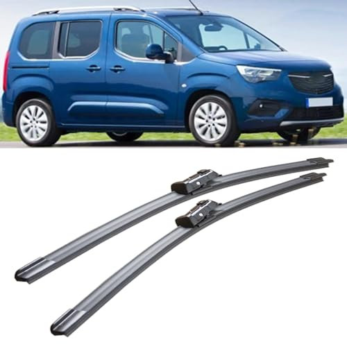 LSMNB Scheibenwischer für Opel Combo 2018-2020 26+17 Wischblätter klare Sicht Scheibenwischerblätter Autoscheibenwischer Autoteile