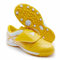 Zapatillas de Fútbol para Niño sin Cordones Césped Sintético MicroTacos Botas de Futbol Ninos (Amarillo Dorado Blanco, Sistema Tallas Calzado EU, Niño (2-5 años), Números, Mediano, 30)