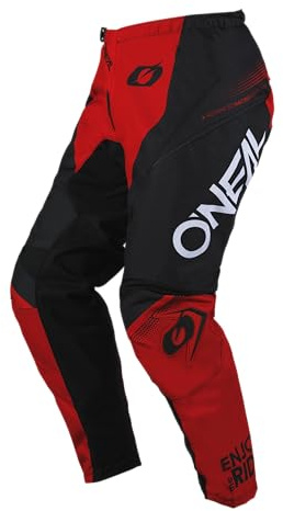 O'NEAL Element Hosen RACEWEAR Schwarz/Rot 38/54