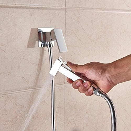 YHJZSM Faucet Brass Shower Tap Bidet Faucet Washer Mixer Muslim Shower Cold & Hot Water Mixer Crane Square Shower Spray