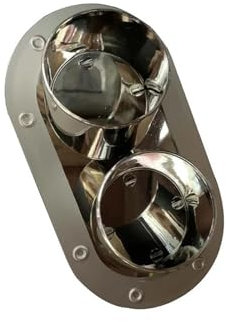 TZIUSFAC Auto-Heckstoßstangen-Auspuff Mit Doppeltem Auslass Endschalldämpfer-Endrohr Dekorativer Aufkleber Für Toyota-Zubehör(Silber)