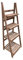 FERRETERIA LEPANTO Estantería para Plantas, Interior y Balcón, Soporte Flores, Escalera de 4 peldaños Plegable de Madera (Miel)