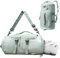 IBOPUXIU Sporttasche Damen Herren Reisetasche mit Schuhfach & Nassfach, wasserdichte Gym Bag für Outdoor, Weekender Handgepäcktasche (Naturgrün)