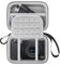Lacdo Camera Carrying Case for RICOH GR III HDF/GR IIIx HDF/GR IIIx/GR III/GR II/GR Digital Camera, Hard EVA Protective Camera Storage Trave Bag, Mesh Pocket fits Batteries, USB Cable, Gray