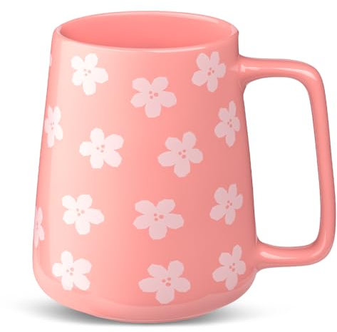 Ximoryn 700ML Large Pink Ceramic Coffee Mugs with Big Handles - Extra Jumbo Tea Cup Mug for Office and Home, Gift and Present