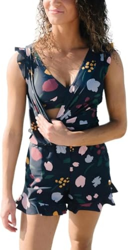 PGPBVLVGHM Swim Romper Built in Bra Built in Bra and Leggings Swim Romper(XXL)