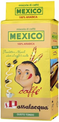 Caffe Miscela di Caffè Mexico 100% Arabica Gusto Tondo Pack 6 Confezioni da 250 Gr Scad 2027