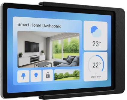 Cleverstation Slide-In Tablet Wandhalterung für Samsung Galaxy Tab (Schwarz, Für Galaxy Tab A9+/A9 Plus (11 Zoll))