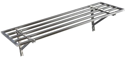 Robuste Wandregale, Edelstahl, schwebende Regale für Garage, Geschäft, Schuppen, Keller, Lagerorganisation